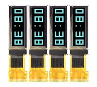 HUIOP Module D'affichage D'interface SPI 0,91 Pouces, Auto-éclairant et économe en énergie pour Les Projets électroniques, 4 Unités (Bleue)