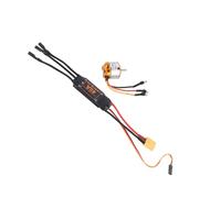 HUIOP Moteur 2200 KV2200 + ESC Brushless 40A XT60 pour Drone/hélicoptère FPV : Protection Optimale, Conception Légère, Stable et Robuste, Structure en Métal et Composants électron