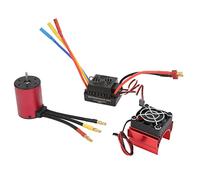 HUIOP Moteur S3650 4300KV, Moteur sans Balais de Remplacement pour Camion RC avec ESC 60A, Haute efficacité, 4 Pôles 12 Emplacements, 1020 étanche pour Camion de Voiture 1/10 RC,