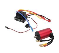 HUIOP Moteur sans Balais à Haute Torsion 3660 3100KV 80A ESC, Ensemble pour Voiture RC en Plastique Noir 1/8 1/10