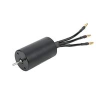 HUIOP Moteur sans Balais étanche à 4 Pôles à Haut Rendement pour Voiture RC, Connecteur plaqué or de 4,0 Mm, pour Toutes les Voitures sans Balais 1/10 (3300KV)