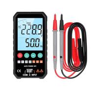 HUIOP Multimètre numérique portable, écran LCD 6000 comptes avec lampe de poche rétroéclairée, voltmètre portatif, jauge de tension, testeur universel pour mesurer la tension AC/DC, résistance,