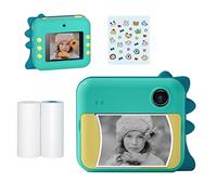 HUIOP P1 Kids Camera 32GB Enfants Instant Camera Imprimante photo 2.4 pouces Écran IPS Cadeaux d'anniversaire de Noël pour les filles avec support de papier d'impression WIFI Transmissin Applicable au