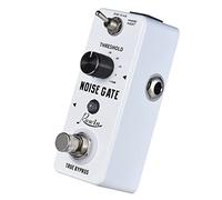 HUIOP Pédale d'effet de guitare avec réduction du bruit Noise Gate, 2 modes, boîtier en alliage d'aluminium, True Bypasss, pédale de réduction du bruit