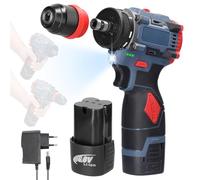 HUIOP Perceuse au lithium 16,8 V 2 en 1, tournevis électrique, outil électrique multifonction, couple de 45 Nm, moteur sans balais, tournevis pratique pour appareils ménagers, installation de meubles,