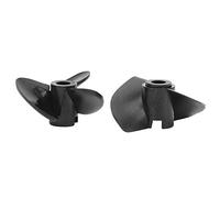 HUIOP Pièces de Rechange D'hélice 3/2 Pales, Accessoire D'hélice en Plastique Durable pour Modèles de Bateaux Télécommandés, Conception Légère pour Bateaux 30 à 50 Cm, Comprend 2 Unités