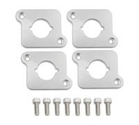 HUIOP Plaques d'adaptation pour bobines Billet,Plaques d'adaptation de bobines d'allumage Billet 1.8T à 2.0TFSI Remplacement pour VW Golf GTI Jetta Beetle Passat Remplacement pour A3 A4 A6 TT, Argent