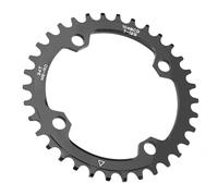 HUIOP Plateau Rond en Alliage D'aluminium pour Vélo de Montagne, pour une Puissance de Sortie Plus Douce, les Trajets Longue Distance, Roue à Chaîne en Métal Cyclistes (Noir)