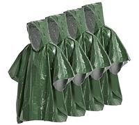 HUIOP Poncho de pluie, lot de 4 poncho de pluie d'urgence, couverture thermique, résistant aux intempéries, équipement de survie en plein air, équipement de camping, poncho de pluie d'urgence