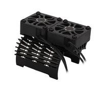 HUIOP Radiateur de Moteur à Double Ventilateur, Forte Dissipation Thermique, Ventilateur de Refroidissement à Moteur sans Balais 40 42mm pour Voiture Télécommandée (Noir)