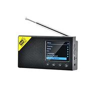 HUIOP Radio Numérique Dab et FM Portable Rechargeable Sans Fil Avec BT, Système de Son Stéréo, Écran LCD, Multilingue