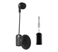 HUIOP Récepteur de microphone sans fil 2,4 G avec ventouse amovible pour guitare, violon, violoncelle, accordéon, haut-parleurs, amplificateur de voix, microphone de réduction du bruit en direct, port