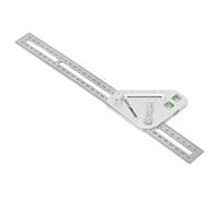HUIOP Règle Triangulaire Flexible pour le Travail du Bois, Performances Précises pour les Menuisiers et les Ingénieurs, Argent