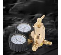 HUIOP Régulateur D'azote Régulateur de Pression D'air de Gaz à Double Jauge, Pression Livraison 0 à 800 PSI, Construction en Laiton, Achèvement Rapide et Efficace du Travail, (États-Unis CGA580)