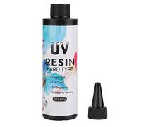 HUIOP Résine UV de Couleur Transparente, Colle de Moulage Transparente sans Marquage pour Décorations Artisanales, Bricolage Fait à la Main (200g)