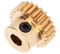 HUIOP Roues Dentées en Laiton Industriel, 24 Dents Pignon à Alésage en D | Construction durable, facile à installer, idéale pour la robotique