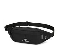 HUIOP Sac banane imperméable en tissu Oxford avec connecteur pour écouteurs pour course et randonnée