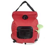 HUIOP Sac de Douche Solaire 5 Gallons/20L Chauffage Solaire Camping Douche Pouch PVC Portable Sac de Bain Pliable avec Tête de Douche Réglable Sac de Rangement pour Camping en Plein Air Randonnée