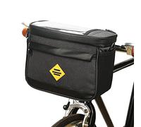 HUIOP Sac Isotherme de vélo pour vélo Sac de Guidon de vélo résistant à l'eau Panier de vélo Sac Avant Sacoche avec Support de téléphone de vélo,Sacoche de Guidon