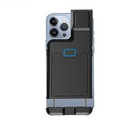 HUIOP Scanner de codes-barres 1D portable à clip arrière - Lecteur de codes-barres BT + 2,4 G - Connexion sans fil et filaire avec support de stockage hors ligne pour Windows PC ordinateurs