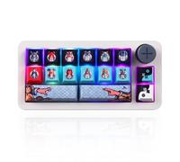 HUIOP SK16QMK Clavier programmable à 16 touches tri-mode 2,4 G/BT/Clavier mécanique avec câble Macro Pad avec une main, avec rétroéclairage RGB Mini clavier entièrement interchangeable à chaud