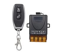 HUIOP Smart Home 433Mhz AC85-220V 1CH commutateur à distance sans fil relais récepteur émetteur Module de commutation de télécommande universelle et 1PCS télécommande émetteur RF 1527,Commutateur inte