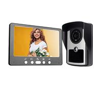 HUIOP Sonnette Intelligente WiFi interphone vidéo Sonnette avec caméra vidéo Sonnette 7 Pouces écran LCD Support déverrouillage à Distance APP,interphone de Porte
