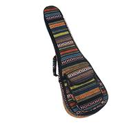 HUIOP Style national spécial 23" Ukulélé Ukulélé Ukulélé Uke Sac à dos rembourré en coton durable coloré avec bandoulière réglable pour concert, ukulélé Bag
