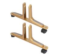 HUIOP Support D'écran Mobile Réglable en Alliage D'aluminium avec Roues, Forte capacité Portante, Facile à Assembler, Support D'écran de Séparation de Pièce pour Divers Scénarios, (Or)