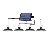 HUIOP Suspension solaire 4 têtes d'extérieur étanche solaire Floating Lights Rechargeable Plafonnier LED Éclairage automatique Lampes de sécurité suspendues Yard Jardin Patio Porte Route