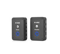 HUIOP Système de transmission de moniteur d'écouteurs sans fil, émetteur et récepteur rechargeable de 2,4 GHz, interrupteur mono/stéréo, transmission numérique sans perte de 24 bits/48 KHz. Qualité de