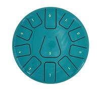 HUIOP Tambour de langue en acier de 20,3 cm, tambour à main de 11 notes avec maillet de tambour, méditations pour doigts, percussions pour méditation et yoga, percussion pour méditation et yoga