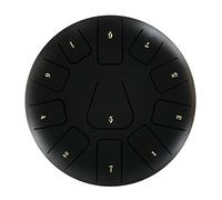 HUIOP Tambour de langue en acier de 20,3 cm, tambour à main de 11 notes avec maillet de tambour, méditations pour doigts, percussions pour méditation et yoga, percussion pour méditation et yoga