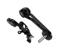 HUIOP Tendeur de Chaîne de Vélo à 7 Vitesses, en Alliage D'aluminium, Conception Durable Usinée CNC pour Volant D'inertie P Line11 30T, 2 Unités (Noire)