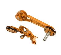 HUIOP Tendeur de Chaîne de Vélo à 7 Vitesses, en Alliage D'aluminium, Conception Durable Usinée CNC pour Volant D'inertie P Line11 30T, 2 Unités (Or)