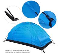 HUIOP Tente de Pêche, Tente de Camping Légère et Imperméable pour Une Personne, Haute densité, Ventilation, 3 Couleurs pour l'escalade en Camping en Plein Air, Adaptée à la Pêche (Bleue)
