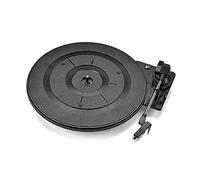 HUIOP Tourne-disque LP en vinyle vintage 28 cm 3 vitesses (33/45/78 RMP) avec accessoires pour accessoires de phonographe Stylus, tourne-disque 28 cm