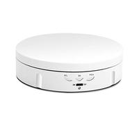 HUIOP Tourne-disque rotatif électrique à 360° avec charge USB, support rotatif, 3 vitesses, réglable pour photographie, exposition, bijoux, montres à collectionner