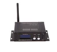 HUIOP Transmetteur sans Fil,2.4G sans Fil DMX 512 Contrôleur émetteur récepteur écran LCD Power répétiteur réglable contrôleur d'éclairage