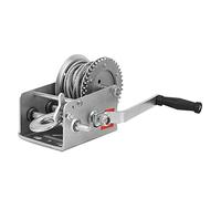 HUIOP Treuil Manuel de 2 500 LB, Démarrage Facile, Résistant aux Intempéries, Portable, Cadre Robuste, Action Douce, pour Bateaux et Remorques