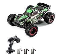 HUIOP Voiture télécommandée,1:14 4WD 2,4 GHz Camion télécommandé 75 km/h Jouet de véhicule Tout-Terrain à Grande Vitesse avec Moteur sans balais 3 Batteries,Voiture à 4 Roues motrices