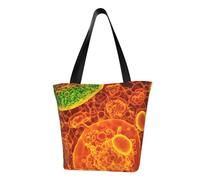 HUIopq Cellules eucaryotes adhérentes vues à travers un microscope. Sac d'été léger avec sangle réglable. Pratique pour les voyages, la plage, un usage quotidien