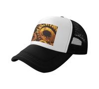 HUIopq Engrenages Horloge Bronze Century Imprimé Été Casquette de baseball en maille respirante Chapeau de sports de plein air Chapeau quotidien décontracté Saison Cadeaux