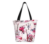 HUIopq Paris Tour Eiffel France Imprimé Léger Sac D'été Fourre-Tout Bandoulière Réglable Facilité Voyage Plage Utilisation Quotidienne