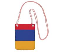 HUIopq Sac à bandoulière imprimé drapeau de l'Arménie pour femme et homme pour voyage, course à pied, randonnée, shopping, usage quotidien, rose, Taille unique
