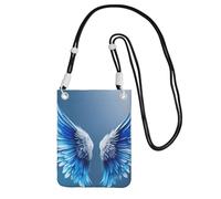 HUIopq Sac à bandoulière pour femme et homme avec imprimé ailes d'ange pour voyage, course à pied, randonnée, shopping, usage quotidien, Noir , Taille unique