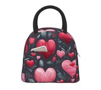 HUIopq Sac à déjeuner isotherme à la mode avec imprimé Happy Valentine's Day pour adultes, enfants, familles
