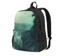 HUIopq The Sea Witch Sac à dos unisexe de grande capacité avec imprimé inspiré de la sorcière de mer pour les trajets en plein air