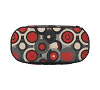 HUIopq Trousse polyvalente avec impression cible - Grande capacité - Pour l'école, le bureau, le maquillage - Accessoire de voyage, Noir , Taille unique, Organiseur de sac