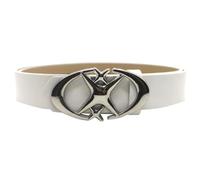 Huiouer Ceinture punk gothique vintage avec boucle lune et étoile - Ceinture élégante en cuir pour jeans et pantalons - Mode Y2K pour hommes et femmes